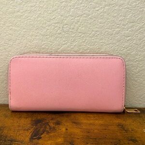 Pink clutch wallet